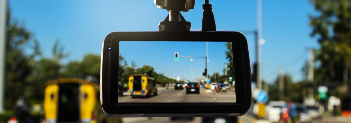 CCTV car camera for safety on the road accident