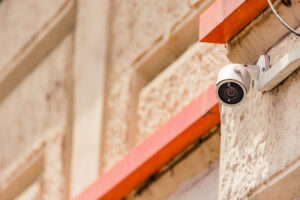 Small CCTV with cracked lens